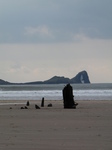 SX26339 Remains of ship wreck on Rhossilli beach.jpg